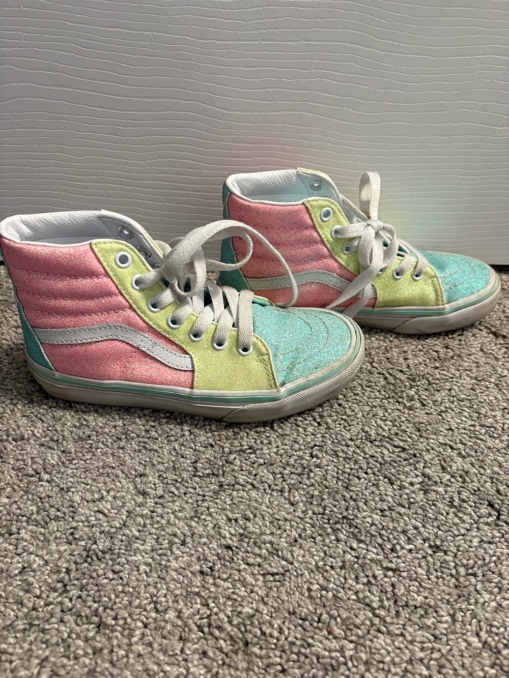 Vans Kids High-Top Glitter Sneakers